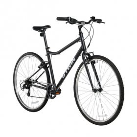 Decathlon - Riverside Hybrid Bike 100, 700c, Black, Medium
