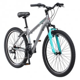 Schwinn Sidewinder Mountain Bike, 26-inch wheels, womens frame, silver/blue