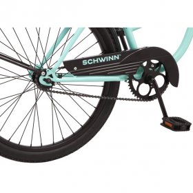 Schwinn Siesta Cruiser Bike, Single Speed, 24-inch Wheels, Mint Green, Girls Style