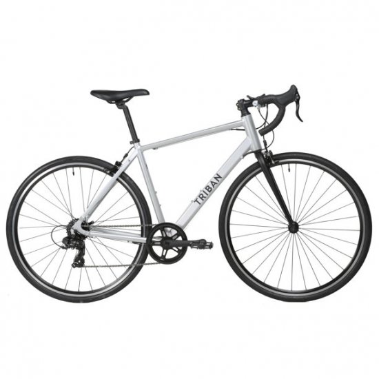 Decathlon Triban RC100 Adult Road Bike, 700c, Silver, M